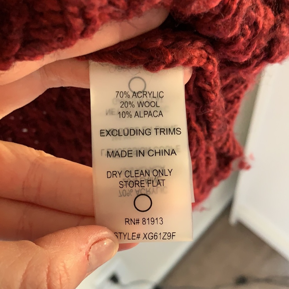 Anthropologie Long Red Sweater - Picture 4 of 7